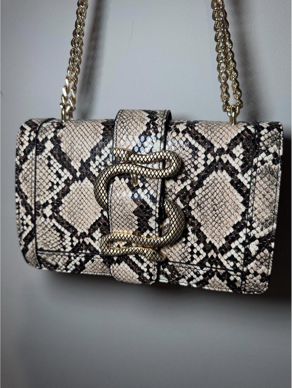 Snake print leather bag - Picture 2 of 6